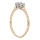18ct Yellow Gold 0.25ct Brilliant Cut Diamond Trilogy Ring