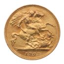 1902 Edward VII Large Head UK Half Sovereign Coin