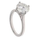 Platinum 2.50ct Transitional Cut Diamond Solitiare Ring
