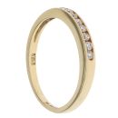 18ct Yellow Gold 0.15ct Brilliant Cut Diamond Half Eternity Ring