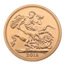 2018 Elizabeth II Fifth Portrait UK Full Sovereign Coin