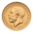 1914 George V Large Head UK Full Sovereign Coin