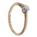 18ct Yellow Gold 0.15ct Brilliant Cut Diamond Solitaire Ring