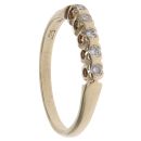 9ct Yellow Gold 0.25ct Brilliant Cut Five Stone Ring