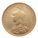 1889 Victoria Old Head UK Full Sovereign Coin