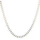 9ct Yellow Gold Square Curb Chain 22"