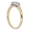 18ct Yellow Gold 0.25ct Brilliant Cut Diamond Trilogy Ring