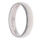 9ct White Gold Wedding Band 4mm