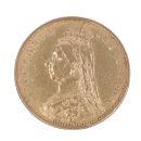 1892 Victoria Head of UK Shield Half Sovereign Coin
