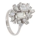 18ct White Gold 3.15ct Diamond Fancy Ring