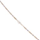 9ct Yellow And White Gold Fancy Bead Chain 16"