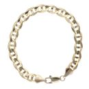 14ct Yellow Gold Anchor Bracelet 8"