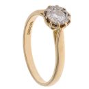 18ct Yellow Gold 0.30ct Brilliant Cut Diamond Solitaire Ring