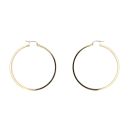 14ct Yellow Gold Greek Key Hoop Earrings