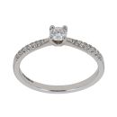 9ct White Gold 0.50ct Brilliant Cut Lab Grown Diamond Solitaire Ring
