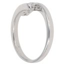9ct White Gold Cubic Zirconia Three Stone Ring