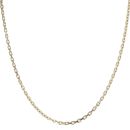9ct Yellow Gold Square Links Belcher Chain 18"