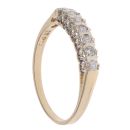 9ct Yellow Gold 0.25ct Brilliant Cut Diamond Seven Stone Ring
