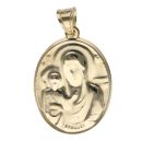14ct Yellow and White Gold Our Lady Pendant