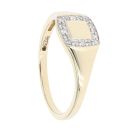 9ct Yellow Gold 0.15ct Diamond Signet Ring