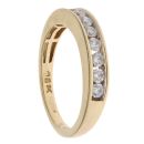 18ct Yellow Gold 0.45ct Brilliant Cut Diamond Half Eternity Ring