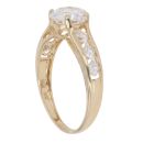14ct Yellow Gold Cubic Zirconia Ring