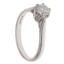 Platinum 0.75ct Diamond Solitaire Ring