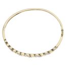 9ct Yellow Gold 0.15ct Brilliant Cut Diamond Bangle