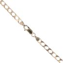 9ct Yellow Gold Square Curb Chain 22"