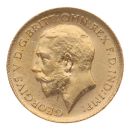 1914 George V Half Large Head UK Sovereign Coin