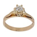 18ct Yellow Gold 0.40ct Brilliant Cut Diamond Solitaire Ring