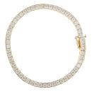 18ct Yellow Gold Cubic Zirconia Bracelet 7"