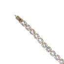 9ct Yellow Gold Cubic Zirconia Bracelet 7.5"