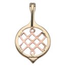 9ct Yellow and Rose Gold Fancy Clogau Pendant