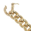 18ct Yellow Gold Curb Bracelet 8"
