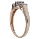 9ct Yellow Gold 0.20ct Brilliant Cut Diamond Cluster Ring
