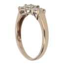 9ct Yellow Gold 0.25ct Brilliant Cut Diamond Trilogy Ring