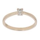 9ct Yellow Gold 0.10ct Diamond Solitaire Ring