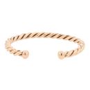9ct Yellow Gold Patterned Twist Torque Bangle
