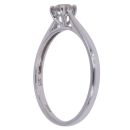 9ct White Gold 0.25ct Brilliant Cut Diamond Solitaire Ring