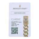 14ct Yellow Gold Monaco Curb Classic Flex, Flex Lock Bracelet 8.5"