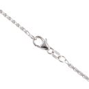 18ct White Gold 0.75ct Brilliant Cut Diamond Heart Cluster Pendant And Chain 18"