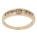 18ct Yellow Gold 0.45ct Brilliant Cut Diamond Half Eternity Ring