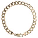 9ct Yellow Gold Curb Bracelet 8"