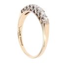 9ct Yellow Gold 0.28ct Brilliant Cut Diamond Half Eternity Ring