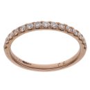 18ct Rose Gold 0.45ct Brilliant Cut Half Eternity Ring