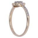 9ct Yellow Gold 0.35ct Brilliant Cut Diamond Cluster Ring