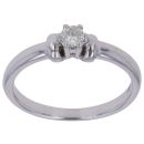 9ct White Gold 0.15ct Diamond Solitaire Ring