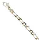 9ct Yellow Gold Infinity Bar Bracelet 8"