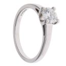 Platinum 0.80ct Brilliant Cut Diamond Solitaire Ring